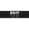 Brady Exit Sign, Plastic, 8" W, 2" H, Exit, Black 70115 - alternate 1